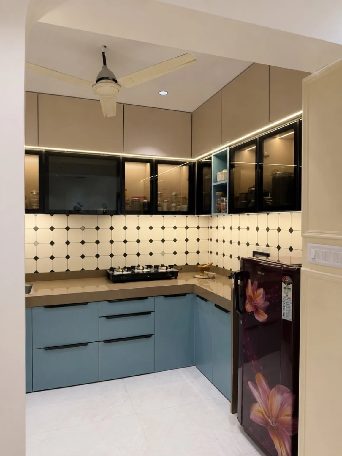 Elegant modular kitchen designed for daily use